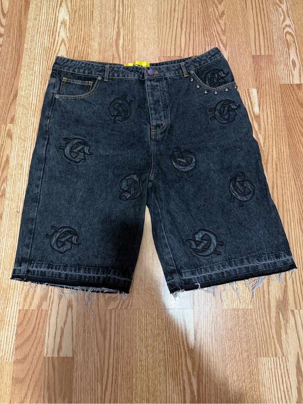Godspeed Infinity Denim Shorts Black Wash Men's Size 36 Brand New with Tags